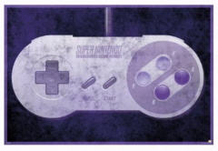 Affiche / Poster - Nintendo SNES Controller